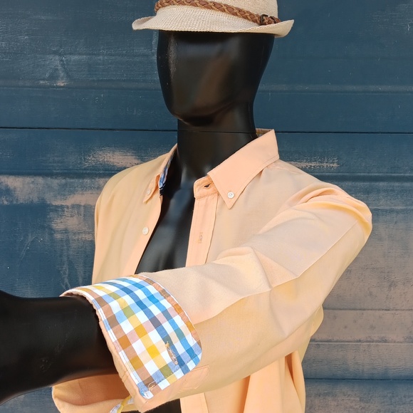 Tackle & Tides Men's Bright Yellow Pure Cotton Luxury Button Down Shirt - Picture 6 of 17